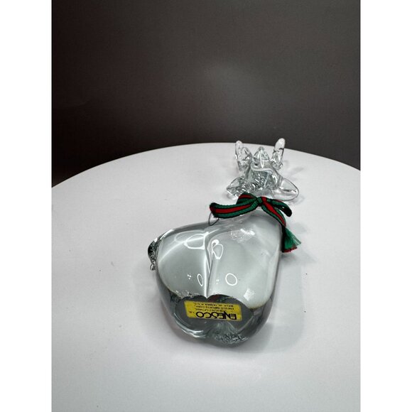 Enesco Crystal Clear Art Glass Reindeer Figurine 7 Inch Holiday Decor Accent - Picture 7 of 9
